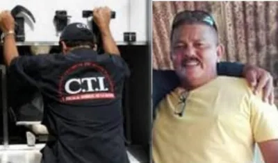 Las autoridades realizaron la inspección del cuerpo de Rubén Pérez Lara. 