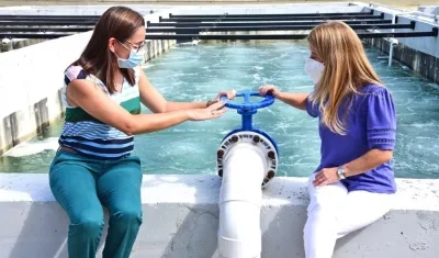 Agua potable las 24 horas, uno de los programas bandera de la Gobernadora Elsa Noguera.
