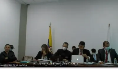 Audiencia en la que Jhonier Leal no aceptó los cargos.