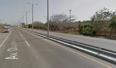 Vía al Mar, entre Barranquilla y Puerto Colombia. 