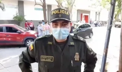 Teniente coronel Alex Suárez. 