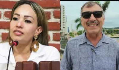 Gloria Estrada y William Dau.