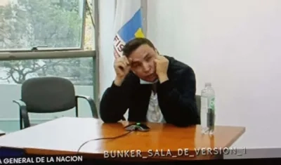 Jhonier Leal, en la primera audiencia.