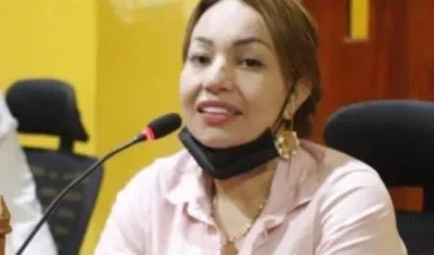 Gloria Estrada Benavides, presidenta del Concejo de Cartagena. 