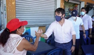 El Alcalde de Barranquilla, Jaime Pumarejo.