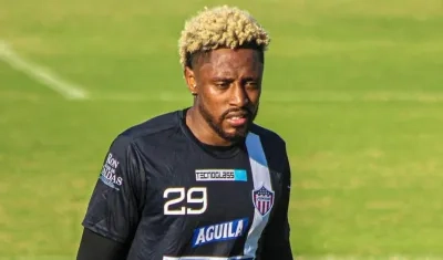 Omar Albornoz, jugador de Junior. 