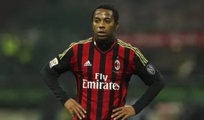 Robinho, jugador brasileño. 