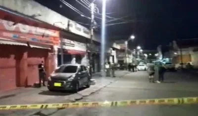 Lugar de la explosión de un granada en Cali.
