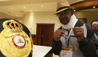 El exboxeador colombiano Bernardo Caraballo.