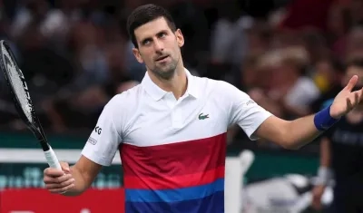 El tenista serbio Novak Djokovic.
