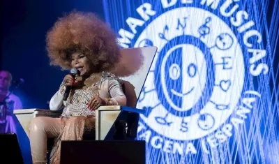 La cantante brasileña Elza Soares