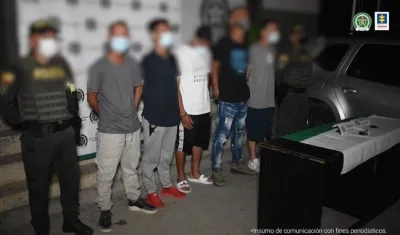 Los hombres fueron asegurados en centro carcelario. 