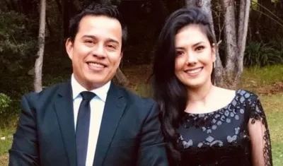 Andrés Mayorquín y su esposa Karen Váquiro.