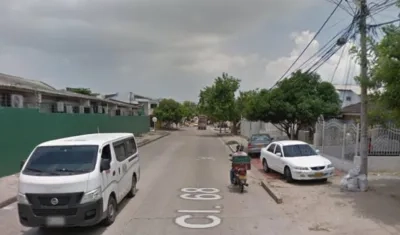 Calle 68 con carrera 26, barrio San Felipe. 