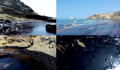 Las imágenes del crudo.