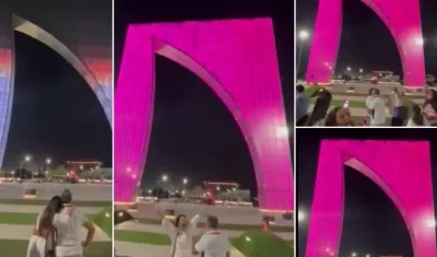 En la Ventana de Campeones se reveló para una pareja el sexo de su bebé.