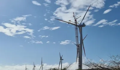 Parque eólico en La Guajira. 