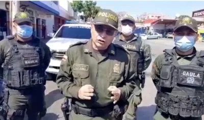 Teniente coronel Alex Suárez. 