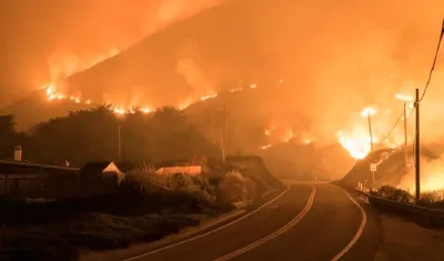 Imagen del incendio.