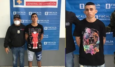 Libardo Enrique Gutiérrez González y alias 'Carlitos'.