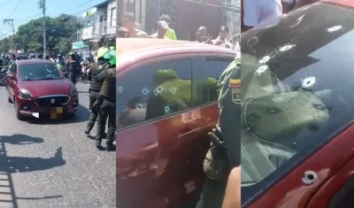 Ataque sicarial en la Avenida Pedro Romero de Cartagena. 