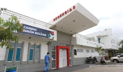 Camino Simón Bolívar, a donde fue llevado el herido. 