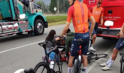 Accidente de Egan Bernal. 