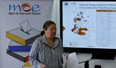 Alejandra Barrios, directora de la MOE.