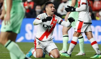 Falcao García, delantero del Rayo Vallecano. 