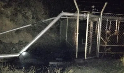 Uno de los sitios del atentado.