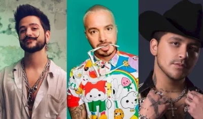 Camilo, J Balvin y Christian Nodal.