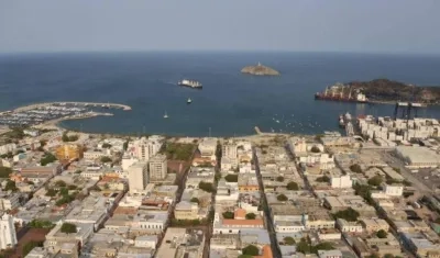 Aspecto de la ciudad de Santa Marta. 