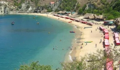 Playa Blanca, en Santa Marta. 