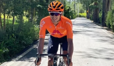 Brandon Rivera, ciclista colombiano. 
