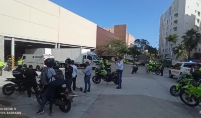 Camión de valores robado este jueves en el norte. 