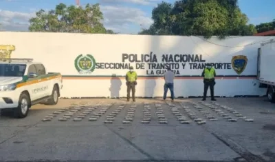 Cocaína incautada por la Policía. 