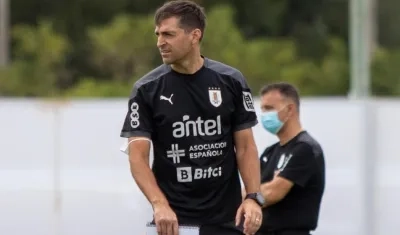 Diego Alonso, técnico de Uruguay. 