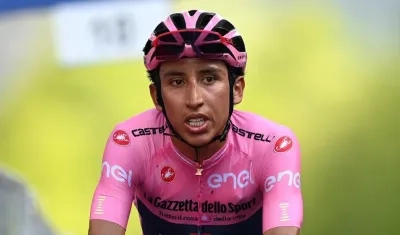El ciclista colombiano Egan Bernal.