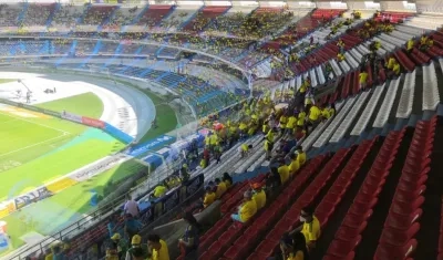 Gradas del Estadio Metropolitano de Barranquilla.