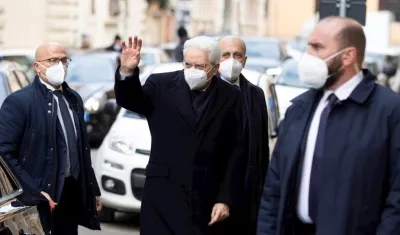 Sergio Mattarella será investido para un segundo mandato como jefe del Estado de Italia el próximo jueves.