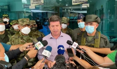 El Ministro de Defensa, Diego Molano.