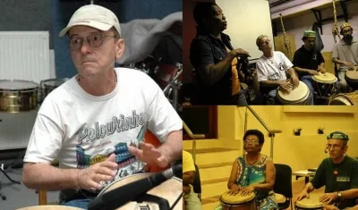 Istvan Dely, músico fallecido. En otras fotos, en compañía de su esposa Leonor.