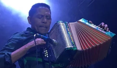 Israel Romero, acordeonero del Binomio.