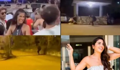 Imágenes del tiroteo y de la modelo Cristina Vita Aranda.