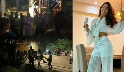 Imágenes del tiroteo y de la modelo Cristina Vita Aranda.