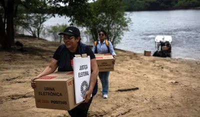 Preparativos electorales en Brasil.