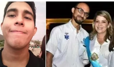 José David Barras y el contratista Carlos Andrés Hernández García.