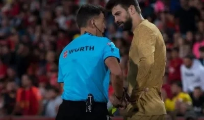 Gerard Piqué en el partido ante Mallorca celebrado este sábado.