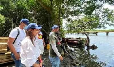 Sector del ecoparque de la Ciénaga de Mallorquín. 