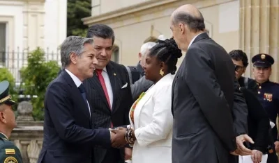 Llegada de Antony Blinken a la Casa de Nariño.